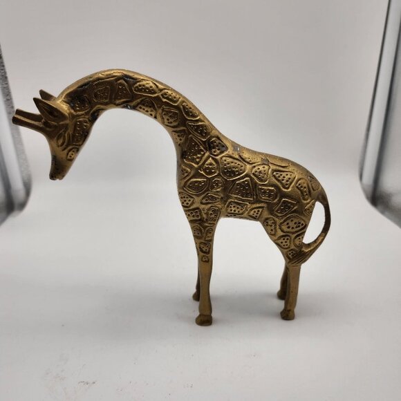 Solid Brass Giraffe India - Picture 3 of 7